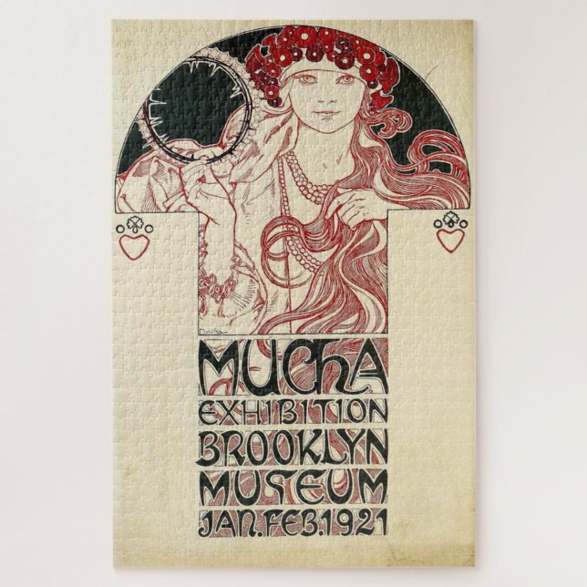 Brooklyn Exhibition by Alphonse Mucha Puzzle (Vertikal)