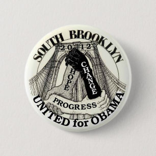 Brooklyn für Obama 2012 Button