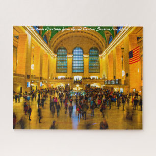 Brooklyn Grand Central Station.Christmas Grüße Puzzle