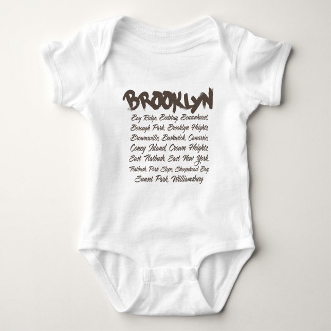 Brooklyn-Hauben Baby Strampler (Vorderseite)
