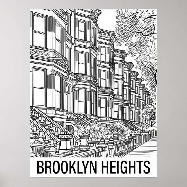 Brooklyn Heights Brooklyn Poster (Vorne)