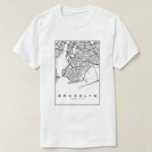 Brooklyn Illustration Map T-Shirt