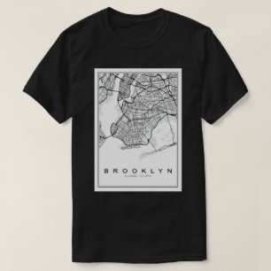 Brooklyn Illustration Map T-Shirt