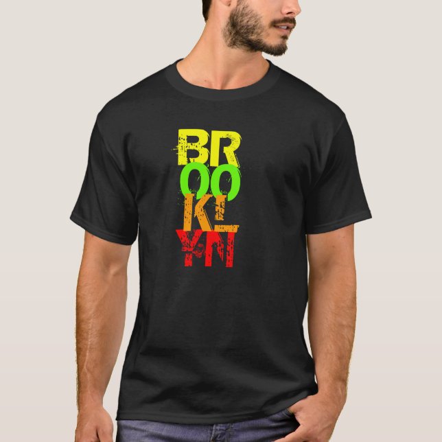 Brooklyn in den Farben T-Shirt (Vorderseite)