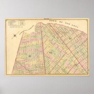 Brooklyn-Karte der sek-7 Poster