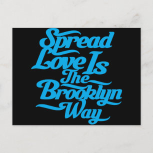 Brooklyn Liebe Blue Postkarte