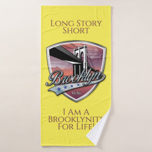 Brooklyn Logo Design Badehandtuch