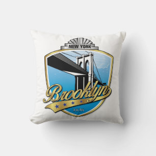 Brooklyn Logo Design Kissen