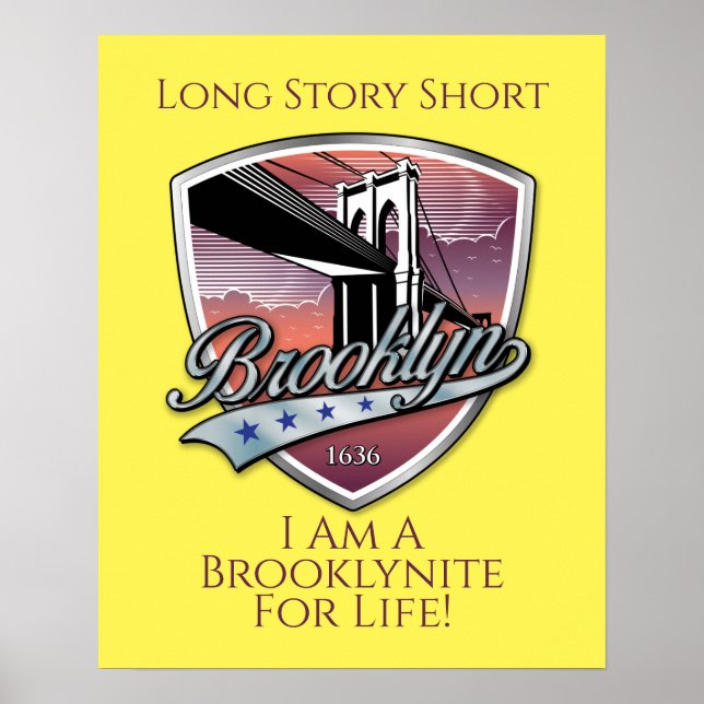 Brooklyn Logo Design Poster (Vorne)