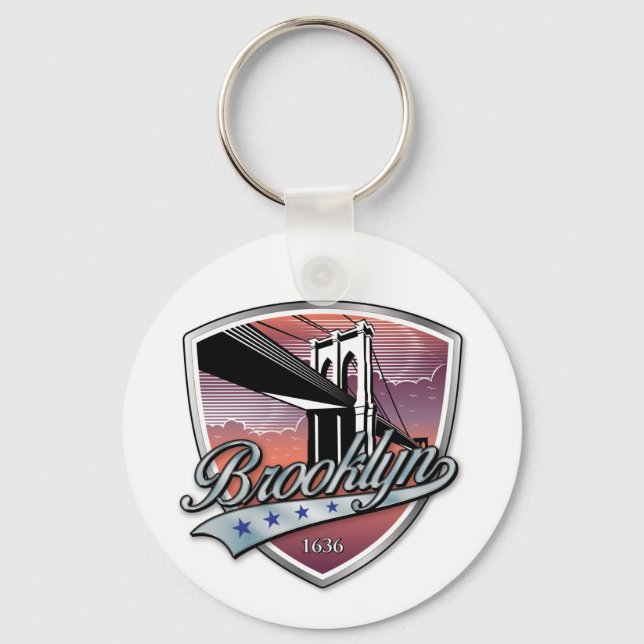 Brooklyn Logodesign Schlüsselanhänger (Vorderseite)