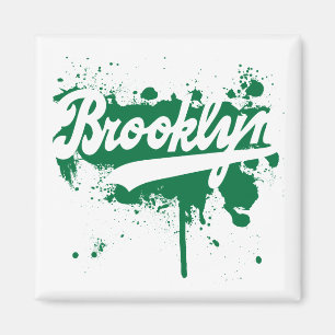 Brooklyn malte grünen Magneten Magnet
