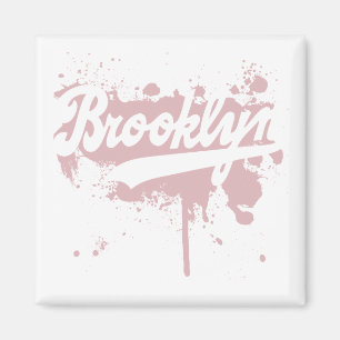 Brooklyn malte rosa Magneten Magnet