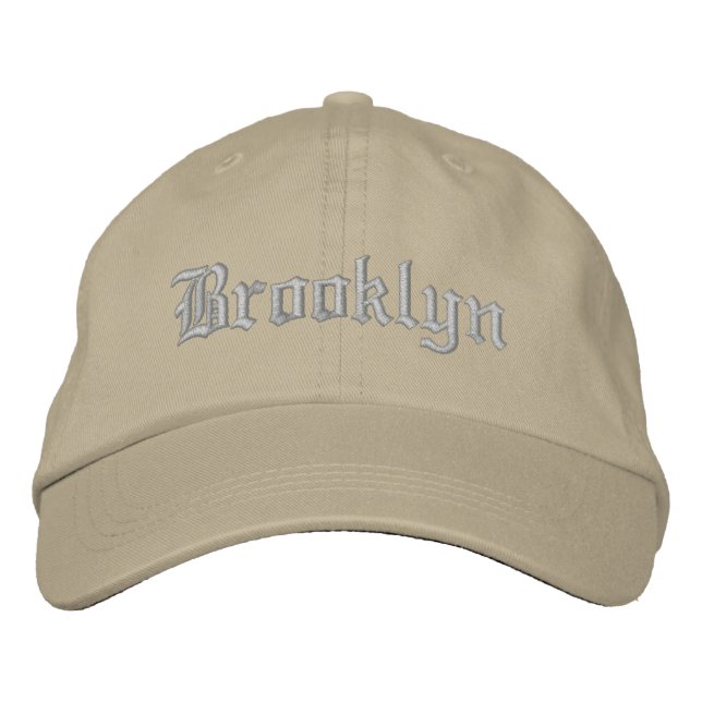 Brooklyn-Mütze Bestickte Kappe (Vorderseite)