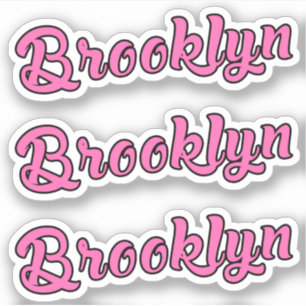 Brooklyn name x3 Vinyl Aufkleber