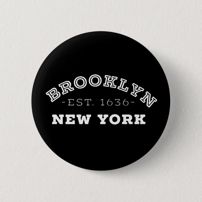 Brooklyn New York Button (Vorderseite)