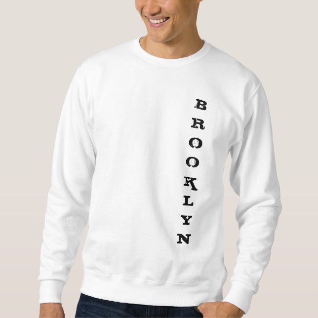 Brooklyn New York City Nyc Basic Classic White Sweatshirt (Vorderseite)