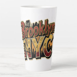 Brooklyn New York City Vintage-Brücken-Aufkleber K Milchtasse