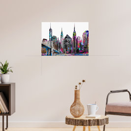 Brooklyn, New York, Graffiti Poster