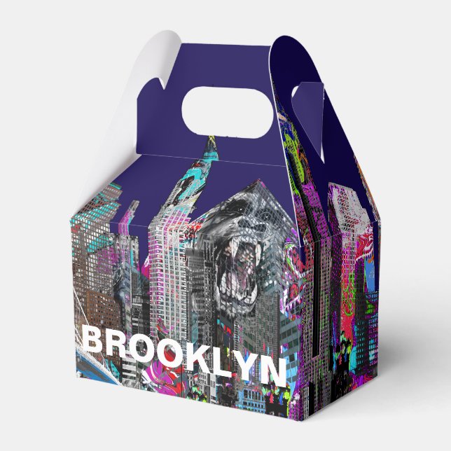 Brooklyn, New York, in Graffiti Geschenkschachtel (Vorderseite)
