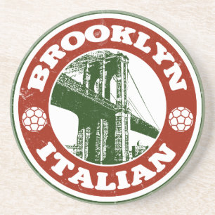 Brooklyn New York Italians Sandstein Untersetzer