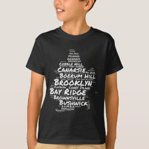Brooklyn New York Nachbarschaften Wortwolke Brookl T-Shirt
