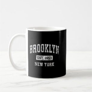 Brooklyn New York NY Vintage Etablierte Sportbekle Kaffeetasse