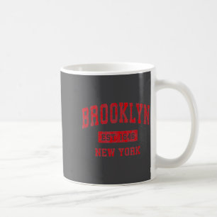 Brooklyn New York Ny Vintage Srts Design Rot Des Kaffeetasse