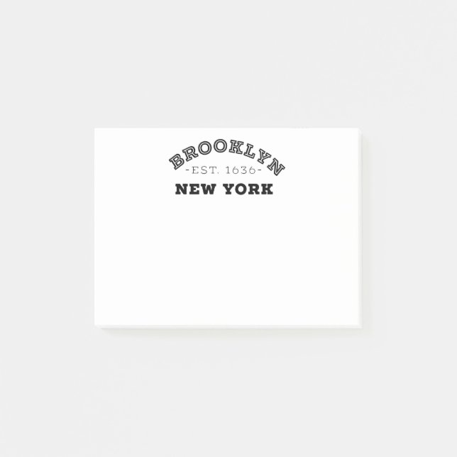 Brooklyn New York Post-it Klebezettel (Vorderseite)