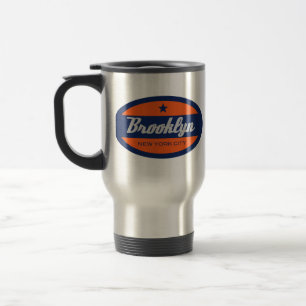 *Brooklyn New York Travel Mug Reisebecher