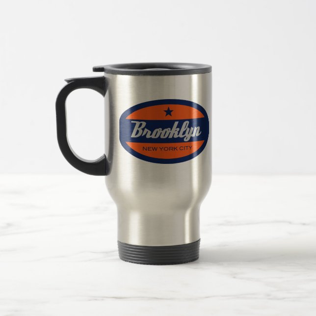 *Brooklyn New York Travel Mug Reisebecher (Links)