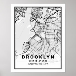 Brooklyn New York US United Staaten Travel City Ma Poster
