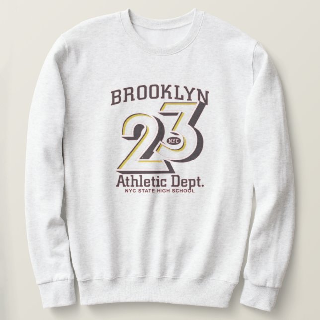 Brooklyn New York Varsity College Style  Sweatshirt (Design vorne)