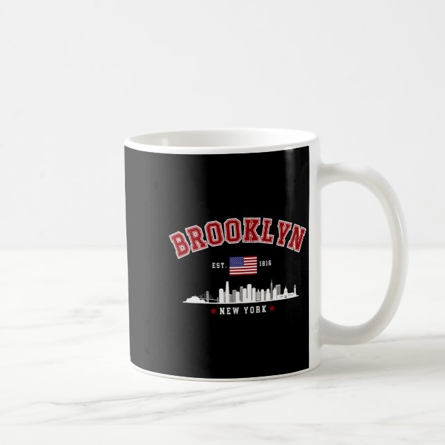 Brooklyn Ney York Est 1816  Kaffeetasse (Rechts)
