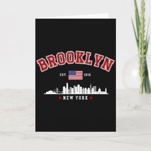 Brooklyn Ney York Est 1816 T-Shirt Karte