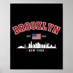 Brooklyn Ney York Est 1816 T-Shirt Poster