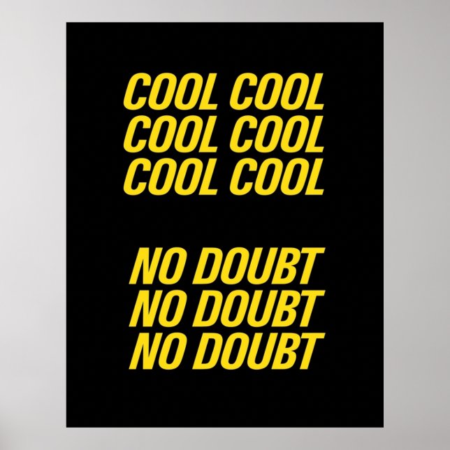 Brooklyn Nine Cool cool Poster (Vorne)
