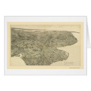 Brooklyn, NY panoramische Karte - 1897