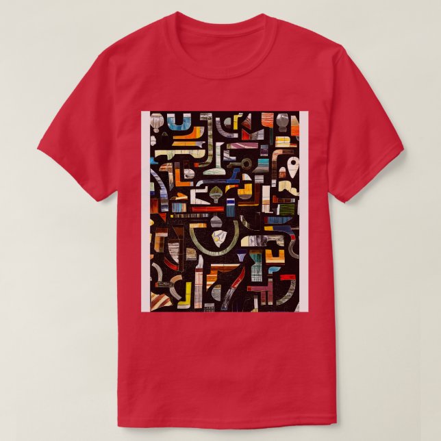 Brooklyn NY Subway Mosaik Art T-Shirt (Design vorne)