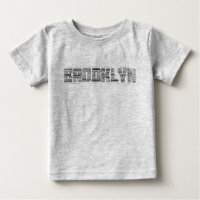 Brooklyn NY Typografy Tee Shirt, BK, New York