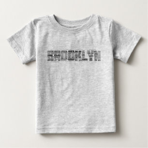 Brooklyn NY Typografy Tee Shirt, BK, New York