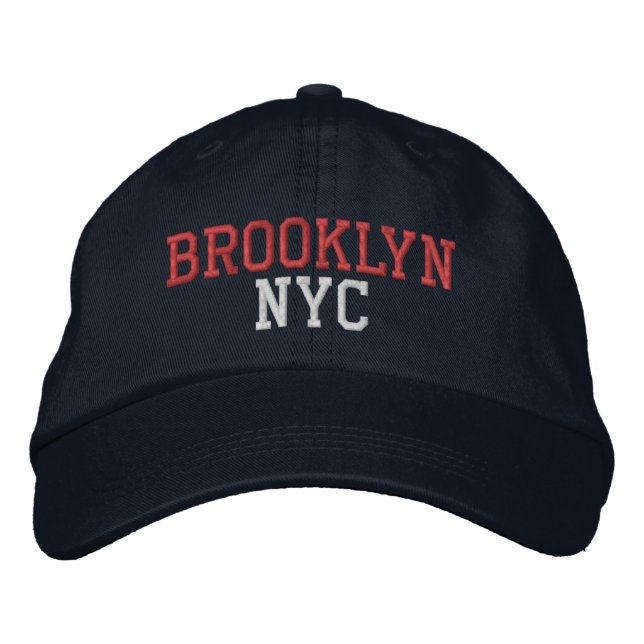 BROOKLYN NYC, Marine Bestickte Baseballkappe (Vorderseite)