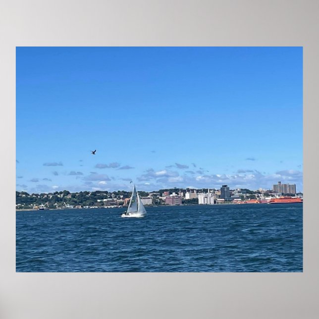 Brooklyn Pier Ship - NYC Bay Ridge Poster (Vorne)