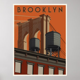 Brooklyn Reiseplakat Poster