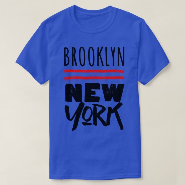 Brooklyn Retro Typografie Design 1 T-Shirt (Design vorne)