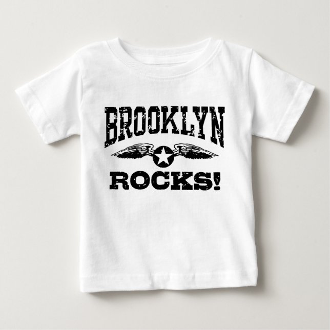 Brooklyn Rocks Baby T-shirt (Vorderseite)