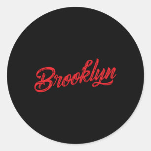 Brooklyn Runder Aufkleber