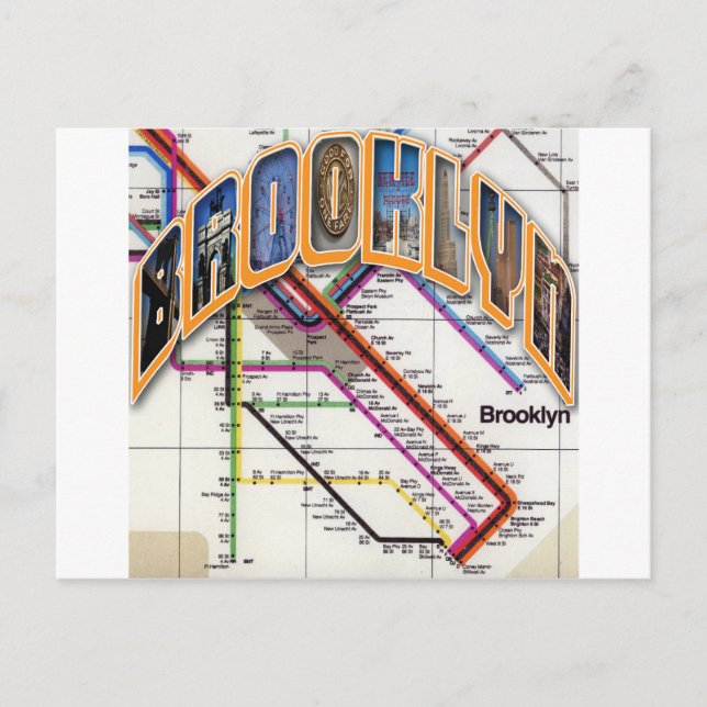 Brooklyn Shirt Postkarte (Vorderseite)