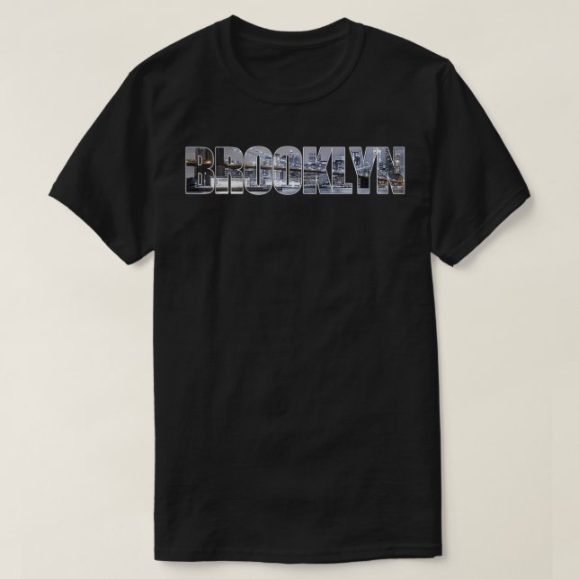 Brooklyn Skyline Tourist Brooklyn Bridge Foto T-Shirt (Design vorne)