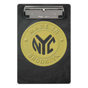 Brooklyn Subway Token Mini Klemmbrett