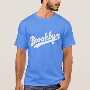 Brooklyn-T - Shirt-weiße Beschriftung T-Shirt
